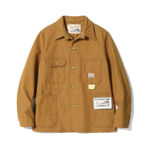 Sugar Cane 13oz duck canvas chore coat jacket with five buttons and 3-in-1 chest pocket