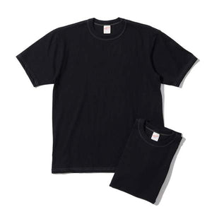 Whitesville 2 Pack Tee-Black, high-quality cotton, regular fit, durable, made in Japan.