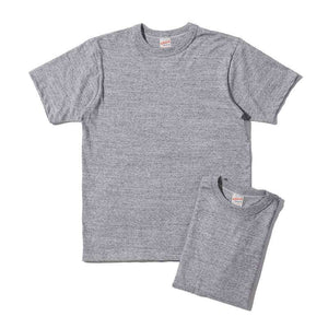 Two grey Whitesville 2 Pack Tee made in Japan with premium cotton and durable stitch detailing