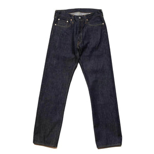 Sugar Cane 14.25oz Standard Denim 1947 Model vintage jeans with iron button and leather patch