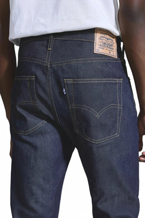LEVI'S MADE IN JAPAN 1980's 501 dark rinse jeans in classic straight fit with premium Japanese selvedge denim