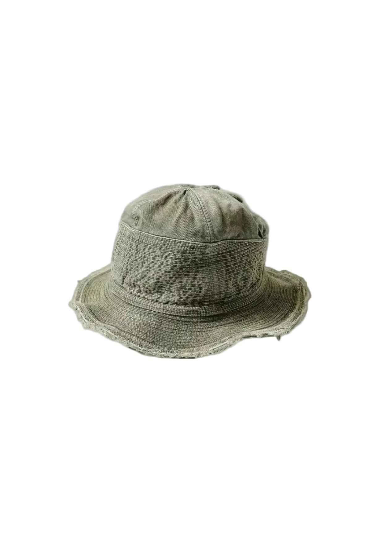 CHINO THE OLD MAN AND THE SEA Hat khaki cotton hand-distressed cinch back made in Japan