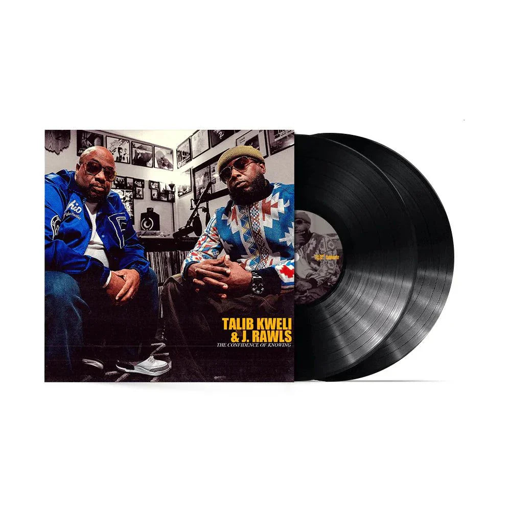 Talib Kweli & J. Rawls - The Confidence Of Knowing 2xLP vinyl album cover featuring artists.
