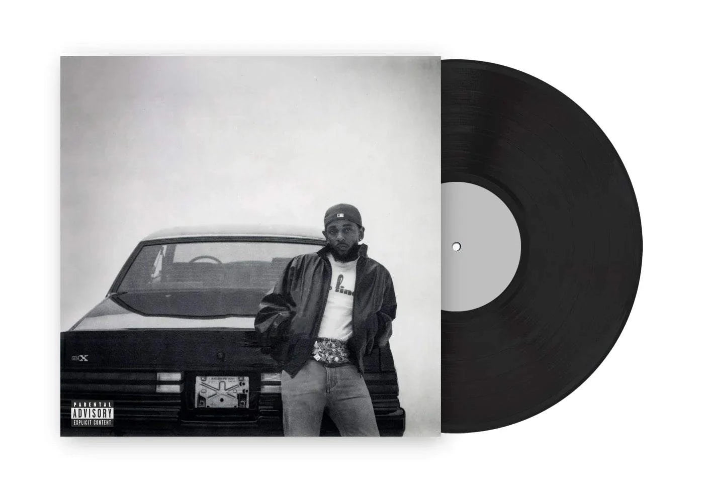 Kendrick Lamar - GNX vinyl LP with cover art showing an individual leaning against a car.
