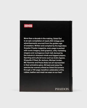 Phaidon Soled Out book cover featuring sneaker advertising nostalgia.
