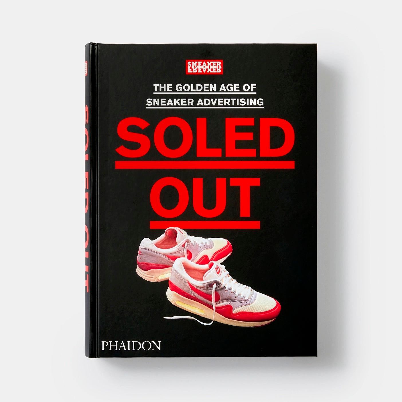 Phaidon Soled Out book cover featuring sneakers and title "The Golden Age of Sneaker Advertising".
